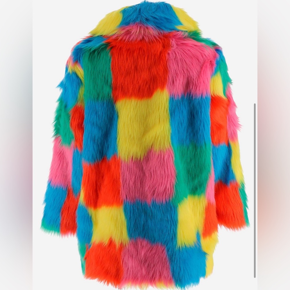 Rainbow Eco-Fur Coat by Stella McCartney Kids